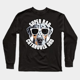 Catahoula Leopard Dog Dad Funny Men's Father's Day Long Sleeve T-Shirt